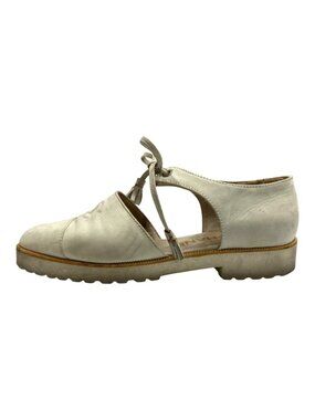 Chanel Ankle Strap Sandals Pumps Off White